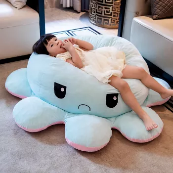 Large Mood Flip Reversible Octopus Plushie