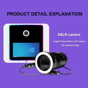 Magic Mirror Photo Booth with Touch Screen for DSLR Camera