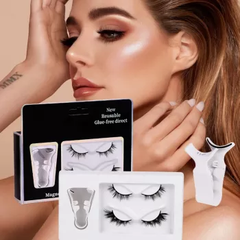 Magnetic False Eyelashes & Curler Set