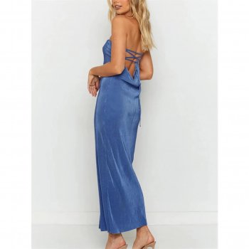 Women Elegant Strapless Tube Top Dress