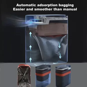 Smart Touchless Kitchen & Bathroom Trash Can with Automatic Bagging