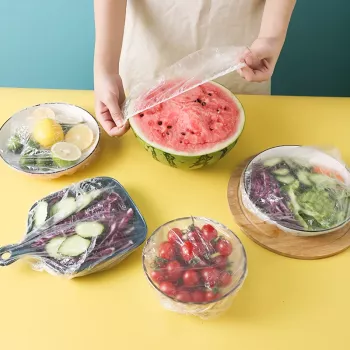 Disposable Stretch Lids for Food Storage