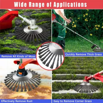 10-Inch Steel Wire Wheel Garden Trimmer Head