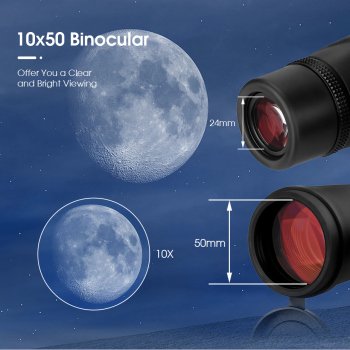 Professional Waterproof Binoculars for Birdwatching and Stargazing