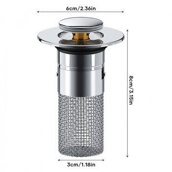 Universal Pop-Up Sink Drain Stopper