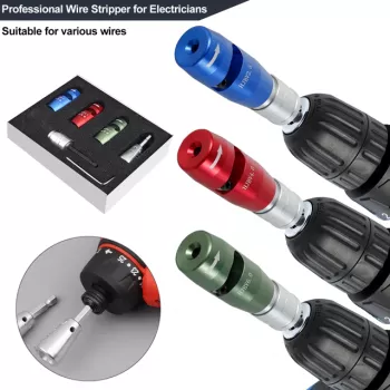 2-in-1 Electric Wire Stripper and Twister for Power Drill