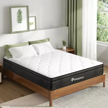 10 Inch Grey Memory Foam Hybrid Full Mattress