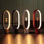 Balance Ellipse Magnetic LED Night Light with Touch Dimming