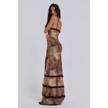 Stunning Halter Backless Maxi Dress