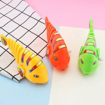 Fun Wind-Up Wiggle Fish Toy for Children