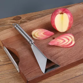 Professional Stainless Steel Triangular Fruit Carving Knife