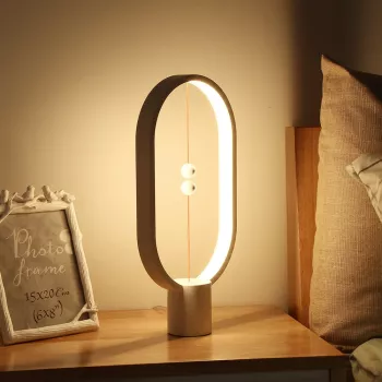 Balance Ellipse Magnetic LED Night Light with Touch Dimming