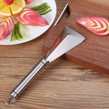 Professional Stainless Steel Triangular Fruit Carving Knife