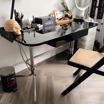 Multi-Purpose Stainless Steel Bauhaus Desk for Home and Office