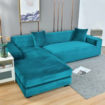 Luxurious Velvet Stretch Sofa Cover