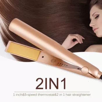 2-in-1 Hair Straightener and Curler