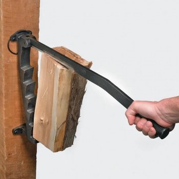 Wall-mounted Carbon Steel Manual Home Made Kindling Wood Splitter