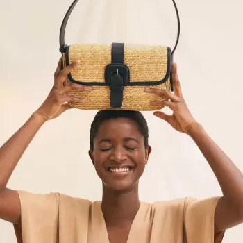 Vintage Woven Straw Bag