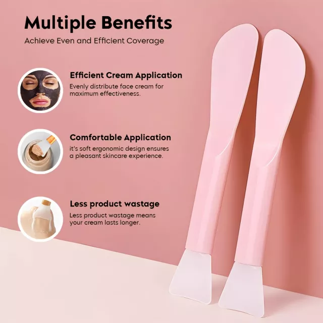 Double-Ended Silicone Face Mask Brush for Easy Skincare Application