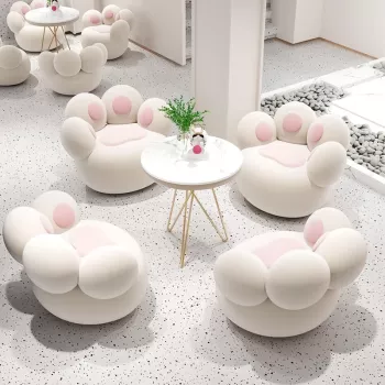 Modern Nordic-Style Lounge Chair - Elegant, Comfortable Living Room Furniture