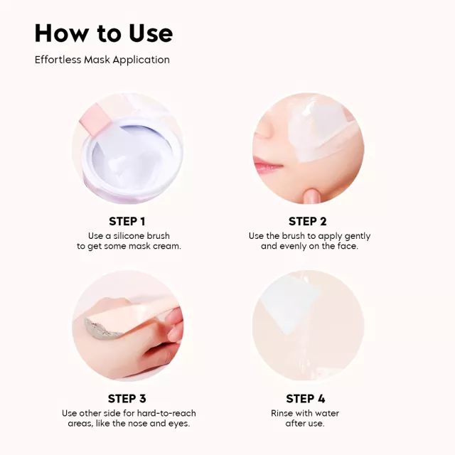 Double-Ended Silicone Face Mask Brush for Easy Skincare Application - Image 4