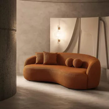 Modern Scandinavian-Style Velvet Sofa - Luxury Home Furniture with Free Shipping