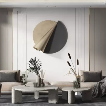 Elegant Wrought Iron Round Wall Art