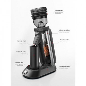 Compact 48mm Conical Burr Electric Coffee Grinder