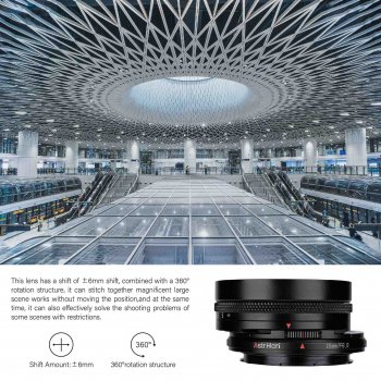 18mm F8 Ultra Wide Angle Tilt Shift Lens