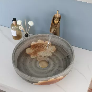 Luxurious Round Ceramic Bathroom Sink