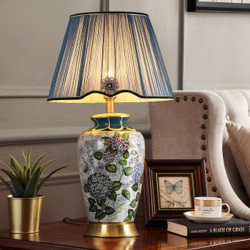 Luxury Copper Ceramic Table Lamp