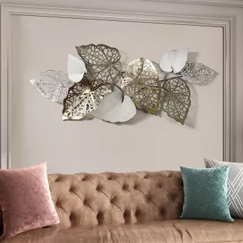 Creative Wrought Iron Leaf Wall Decor