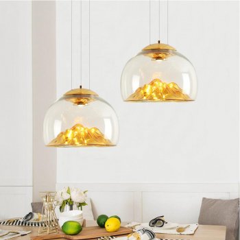 Modern Electroplated Glass Pendant Lamp