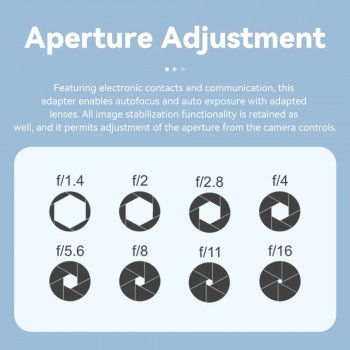 Auto-Focus Lens Converter for EF/EF-S to E Mount Cameras