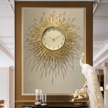 Luxury Sunburst Wall Clock