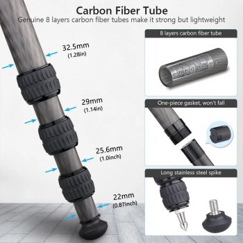 Carbon Fiber Travel Tripod