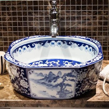 Elegant Oval Ceramic Bathroom Sink