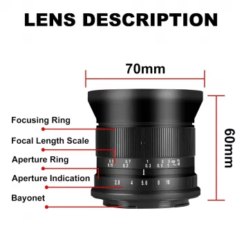 12mm F2.8 APS-C Super Ultra Wide Angle Lens