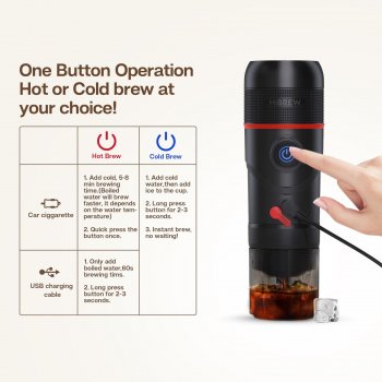 Portable 15-Bar Espresso Maker