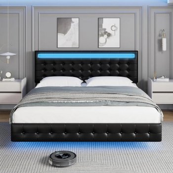 Bed with LED Lights