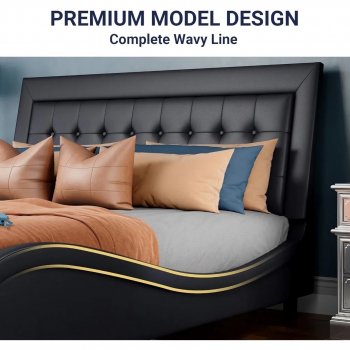 Adjustable Headboard Platform Bed