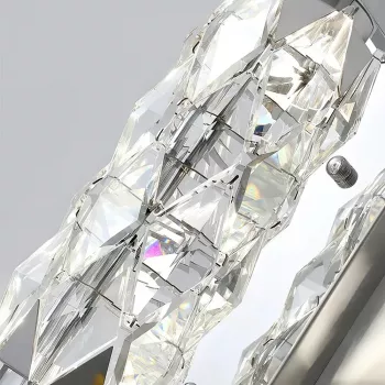 Luxurious Crystal & Glass LED Wall Chandelier