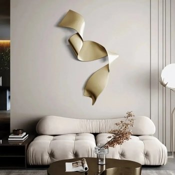 Italian Minimalist Wrought Iron Wall Art