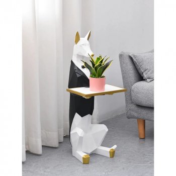 Nordic Luxury Geometric Dog Statues