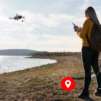 Mini FPV Drone with 4K HD Camera, 3-Axis Gimbal, and GPS