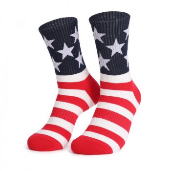 Patriotic Cotton Crew Socks