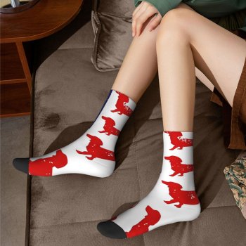 4th of July Funny Dog Socks for Men