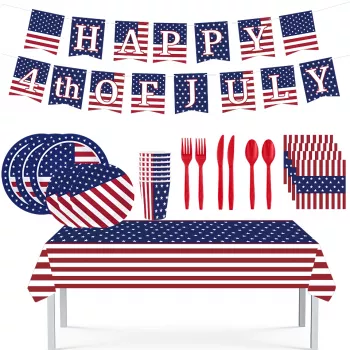 Patriotic Independence Day Party Disposable Cutlery Set
