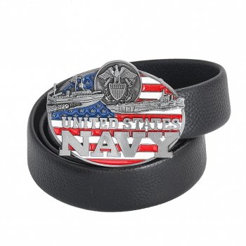 American Bald Eagle Naval Warship Belt Buckle