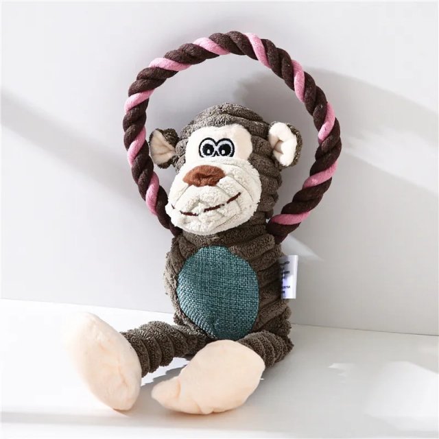 Durable Squeaky Animal Dog Toy - Image 3